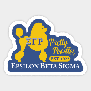 Epsilon Beta Sigma Shirt Sticker